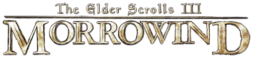 La imagen tiene un atributo ALT vacío; su nombre de archivo es The_Elder_Scrolls_III_-_Morrowind_-_Text_Logo.png